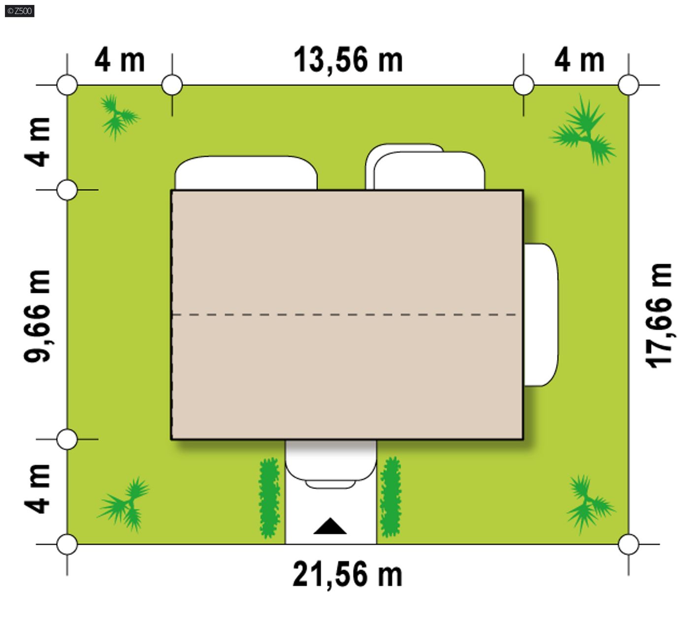 Gotowy projekt domu  - Projekt domu energooszczędnego z dużym salonem, o oryginalnym designie.
