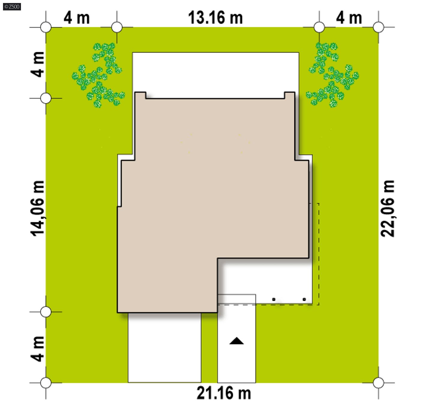 Gotowy projekt domu  - Nowoczesny dom piętrowy z dachem płaskim o powierzchni ok 160m2.
