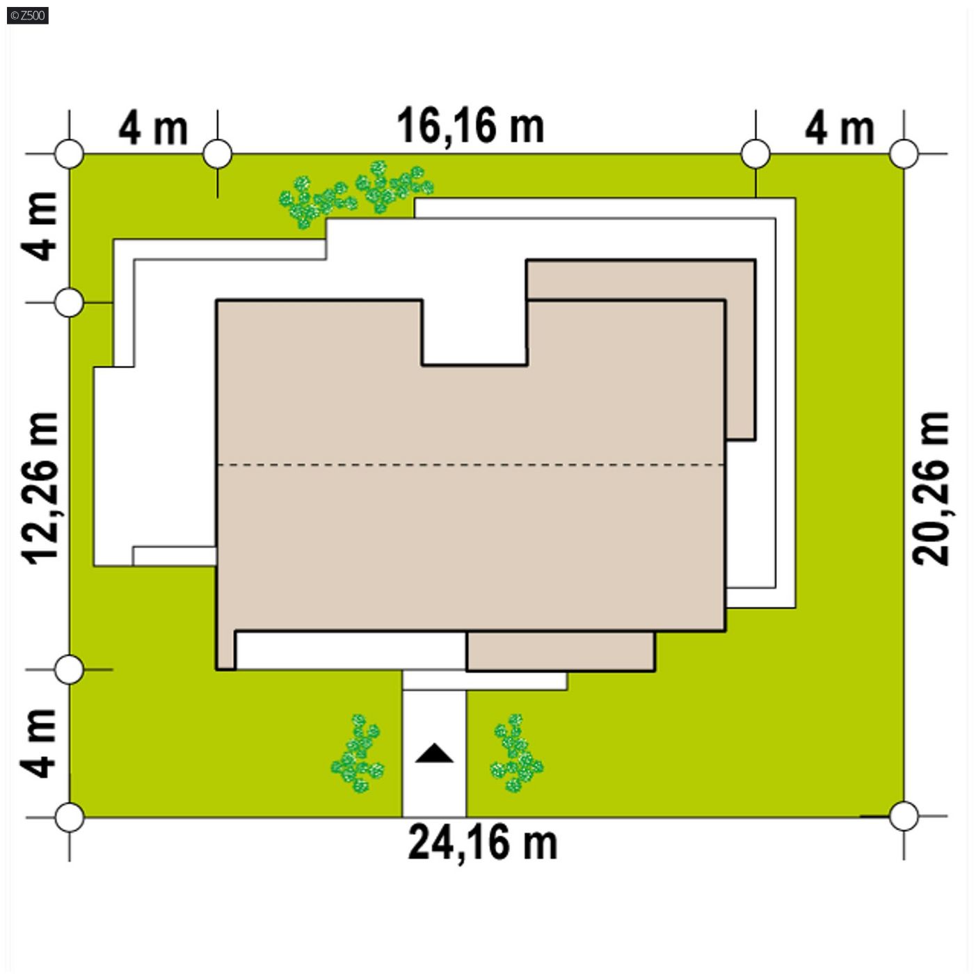 Mājas projekts  - Modernas koka mājas projekts - Z386