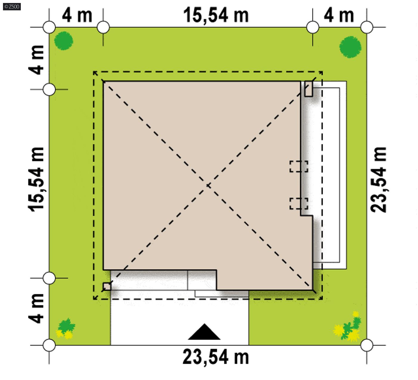 Home project  - Komfortowy dom z garażem dwustanowiskowym w technologii H-Block firmy Solcraft