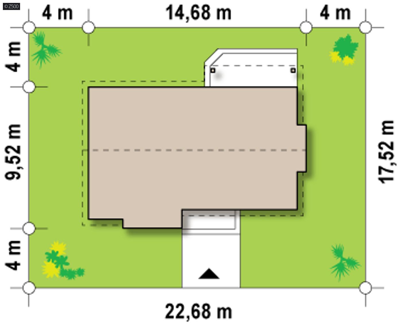 Home project  - Parterowy dom z nowoczesnym wykuszem w technologii H-Block firmy Solcraft
