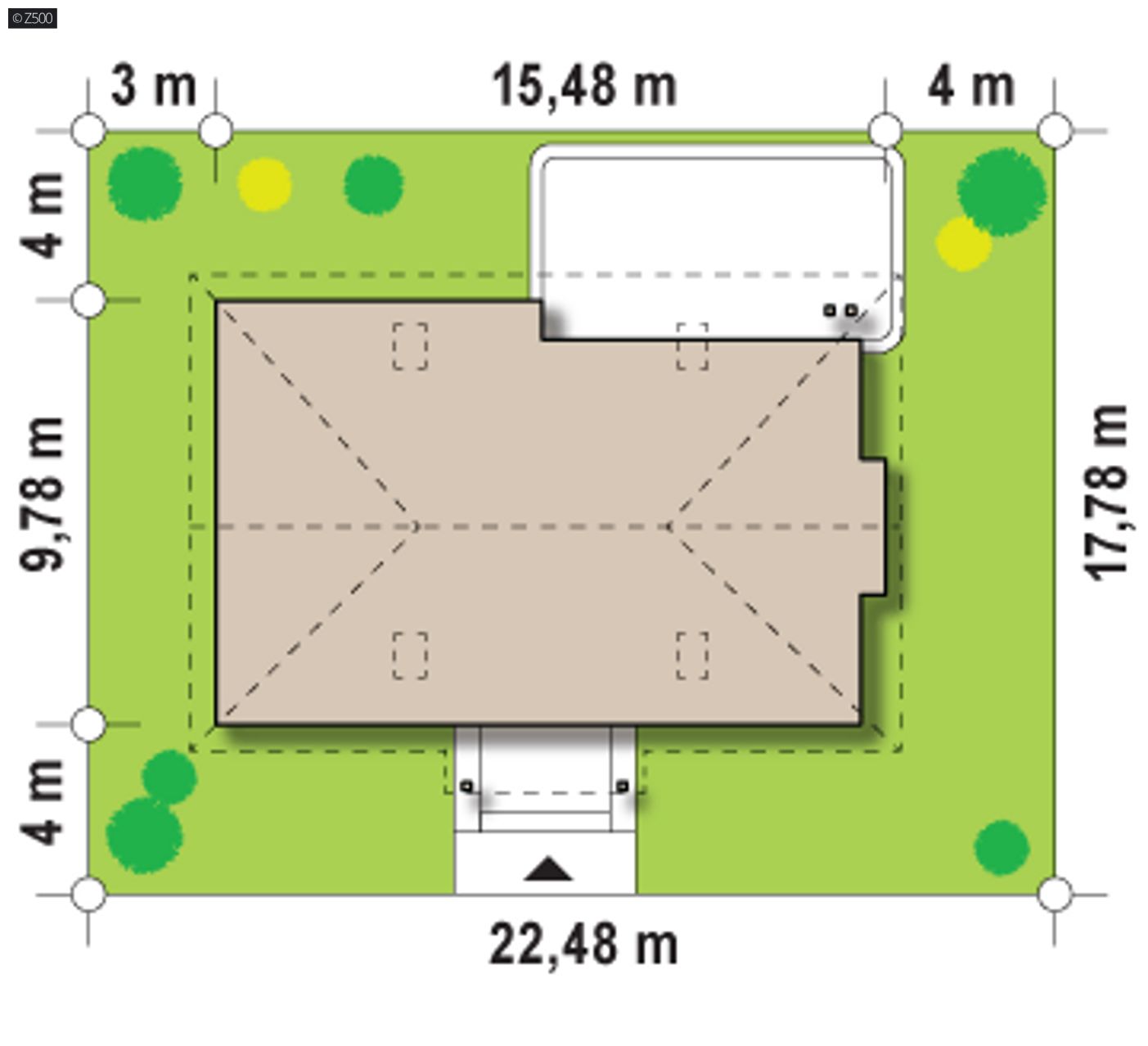 Home project  - Parterowy dom w dworkowym stylu w technologii H-Block firmy Solcraft