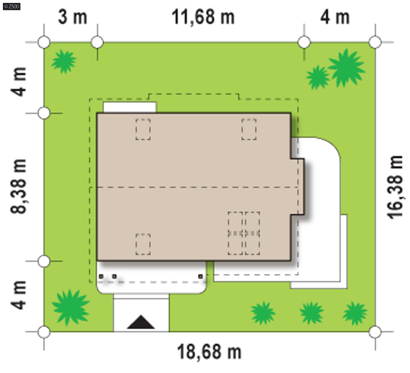 Home project  - Projekt wygodnego domu z poddaszem w technologii H-Block firmy Solcraft