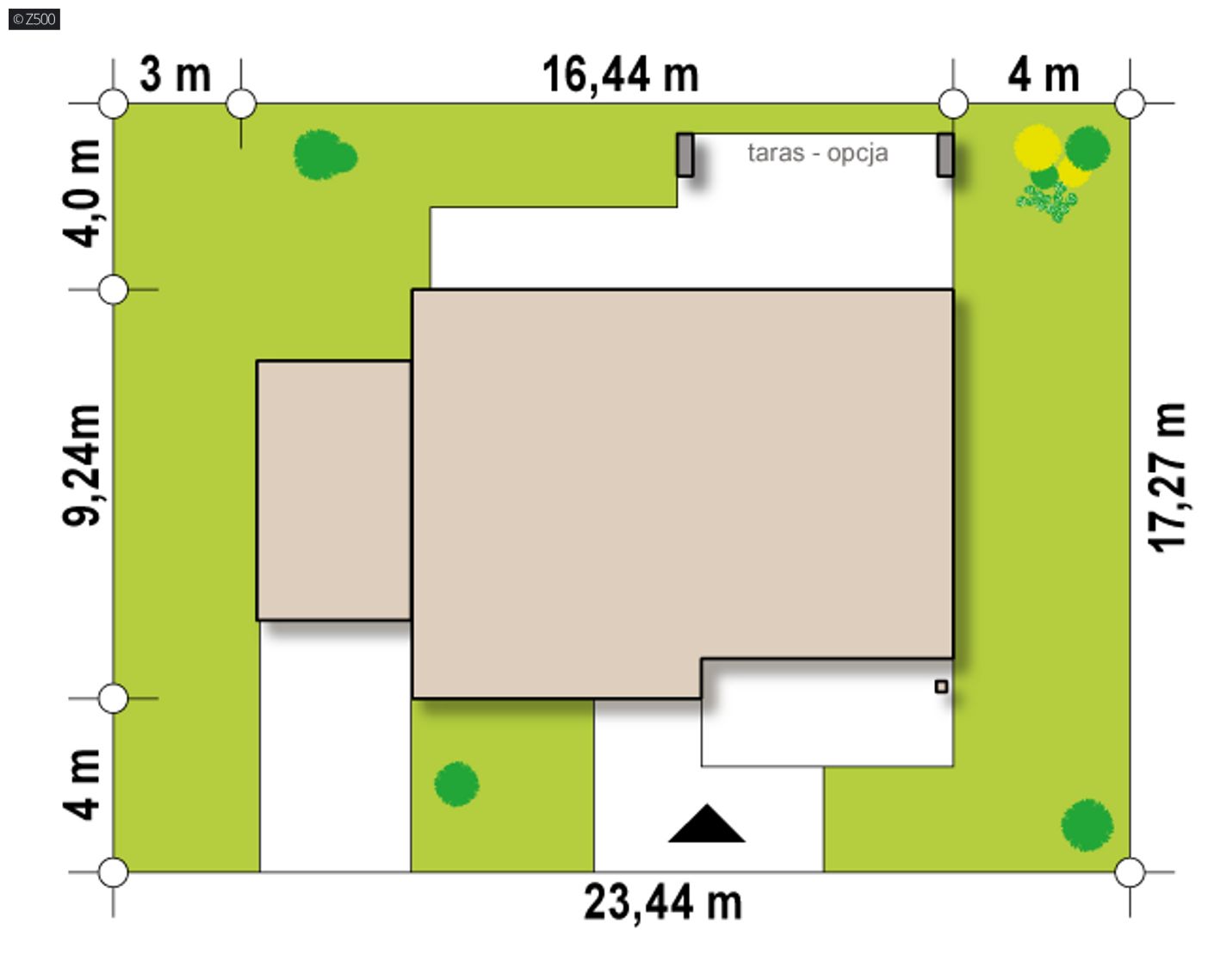 Gotowy projekt domu  - Mały, tani w wykonaniu, parterowy dom