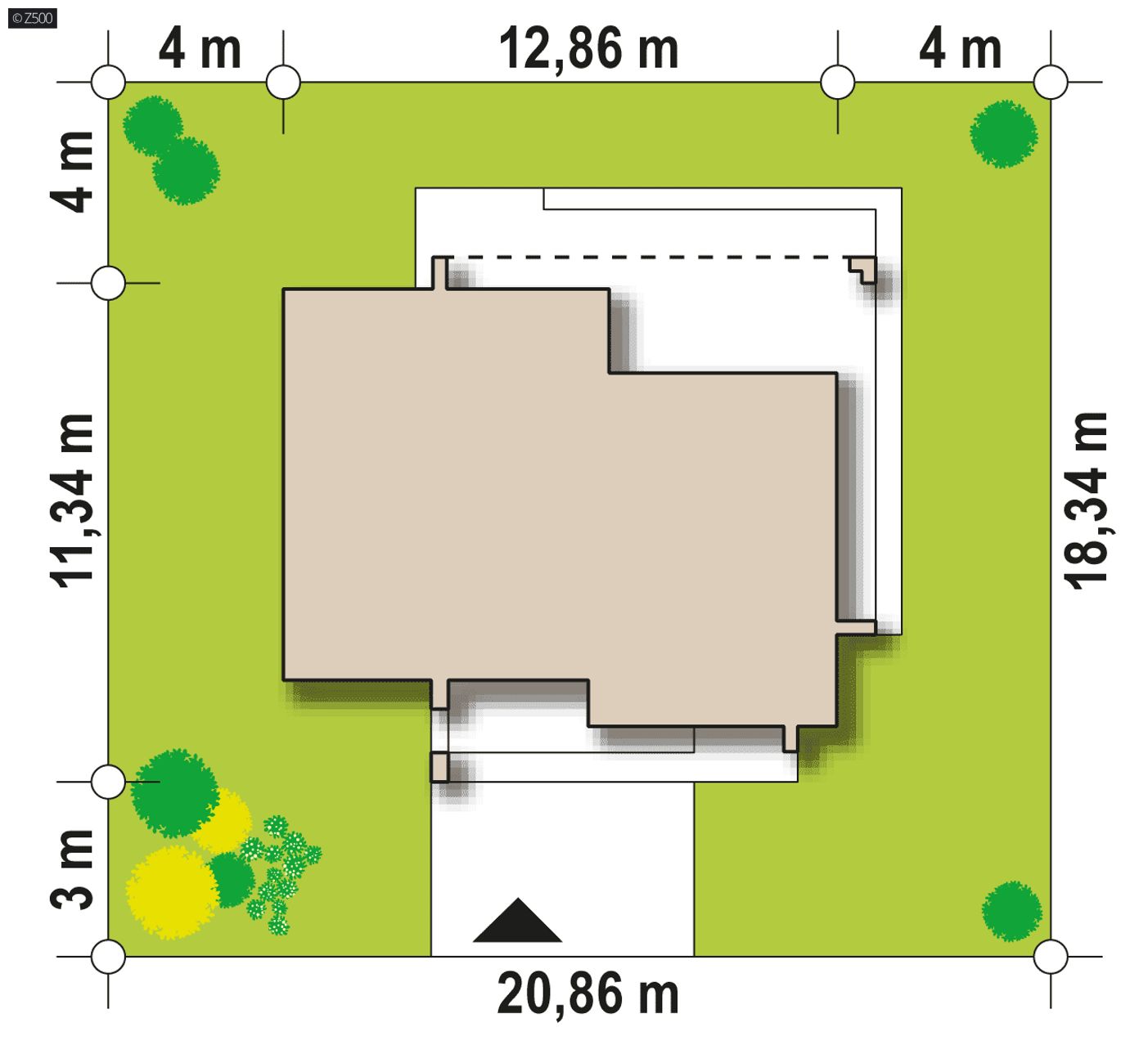 Home project  - Nowoczesny dom parterowy w technologii H-Block firmy Solcraft