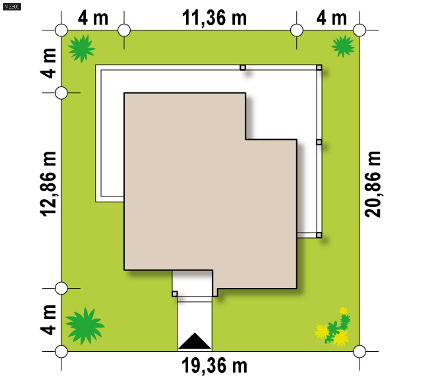 Home project  - Nowoczesny, parterowy dom jednorodzinny w technologii H-Block firmy Solcraft