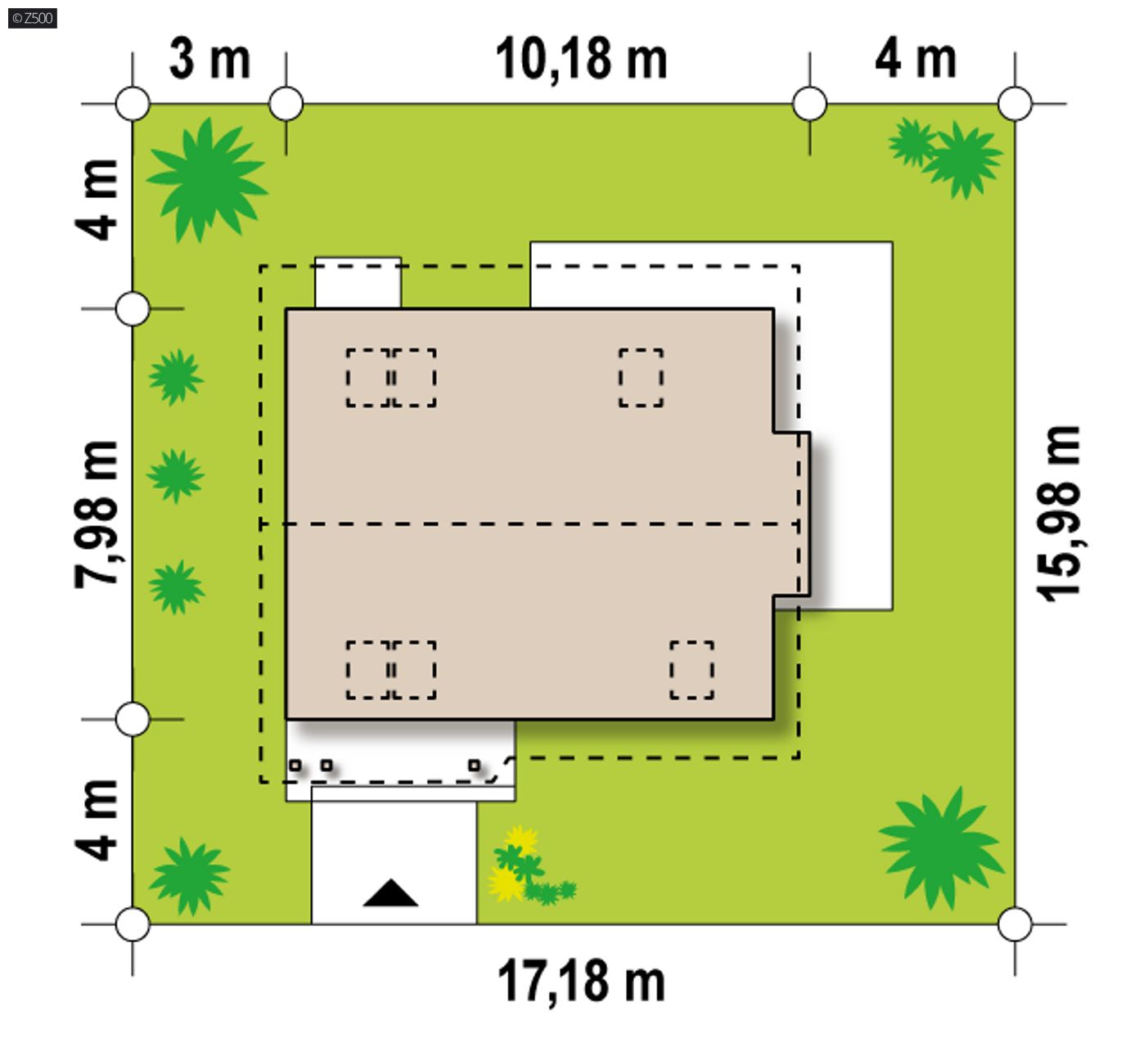 Home project  - Mały dom z gabinetem na parterze