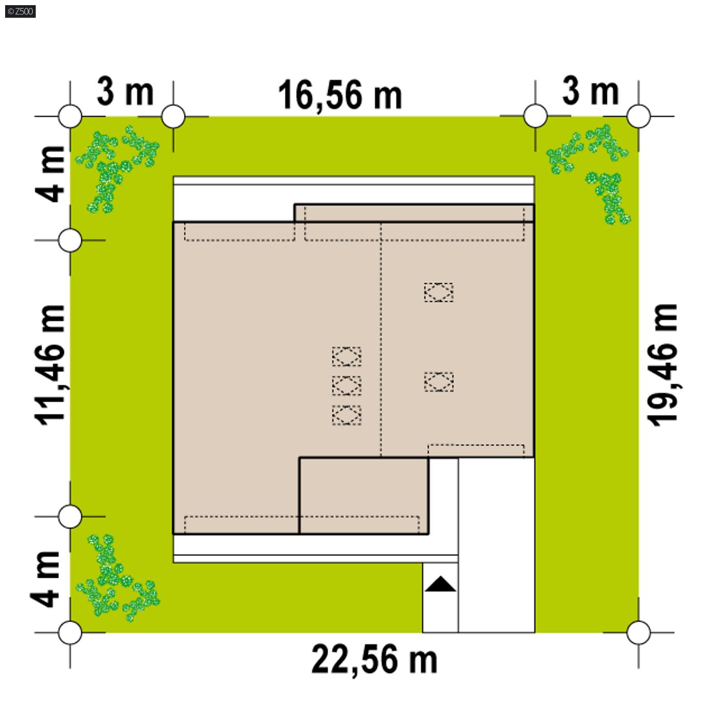 Gotowy projekt domu  - Z myślą o przyszłości...
Dom z antresolą i dużą, wydzieloną główną sypialnią