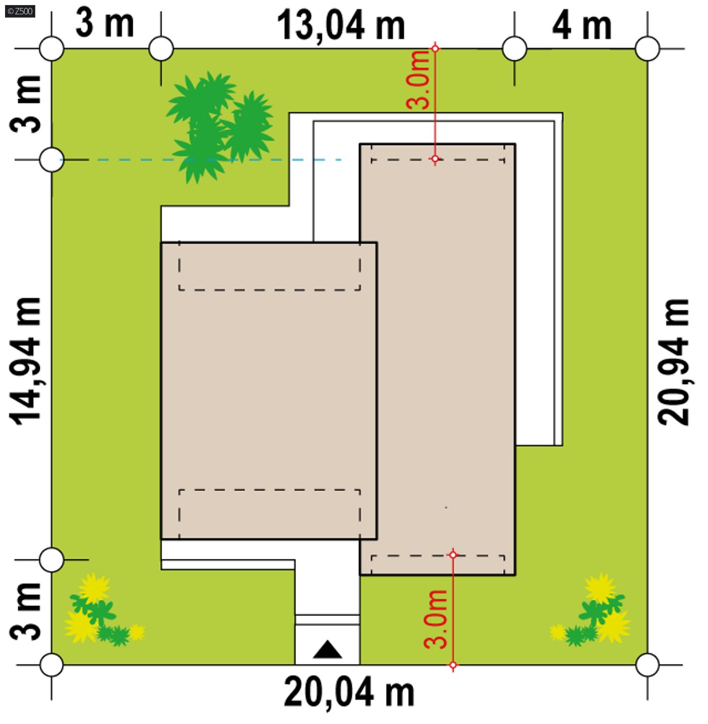 Home project  - A modern house with a spacious living room and large glazing
