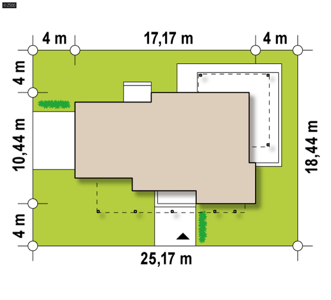 Home project  - Nowoczesny dom piętrowy z garażem od frontu i przestronnym wnętrzem.