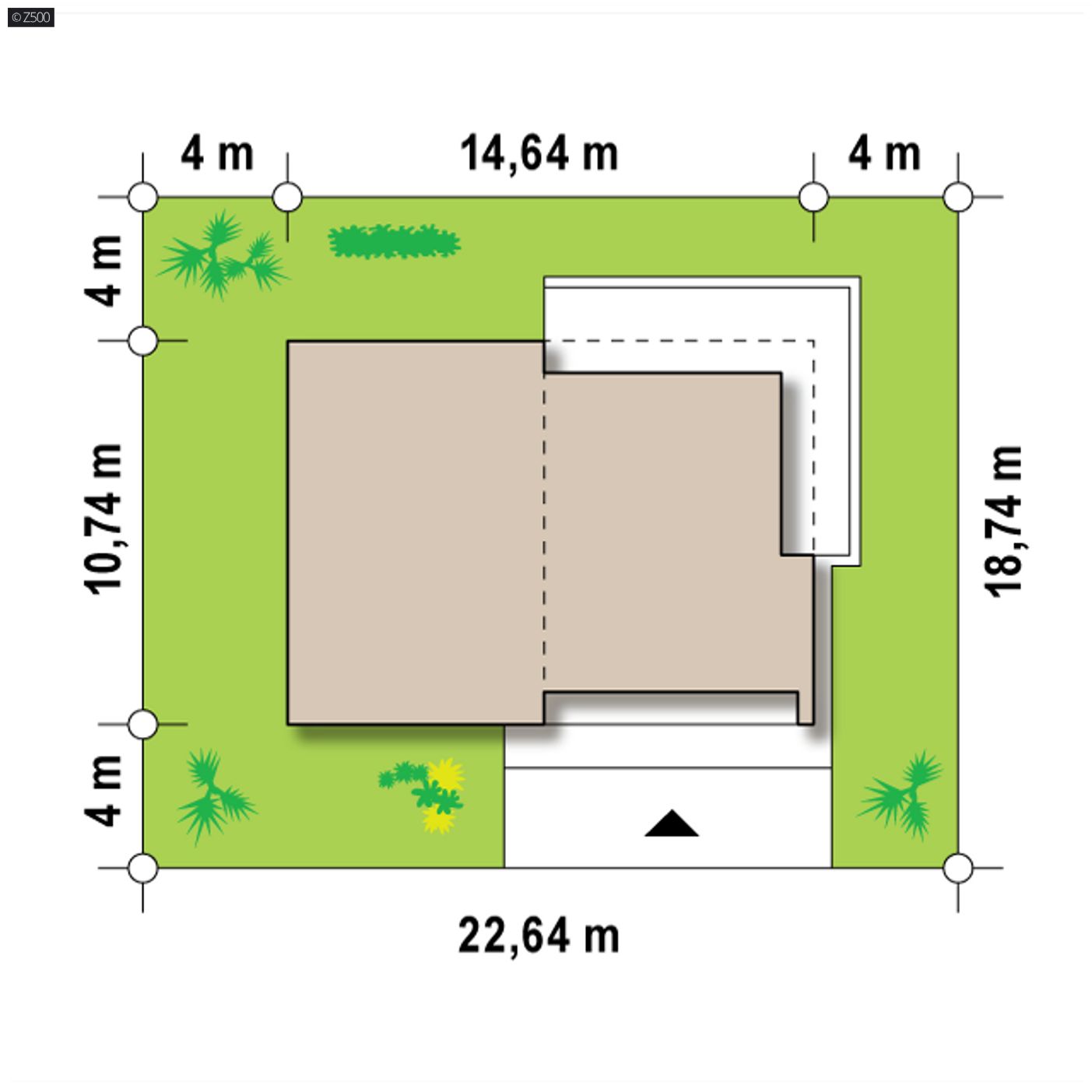 Home project  - Nowoczesny dom z płaskim dachem, funkcjonalne wnętrze z dużym, jasnym salonem.