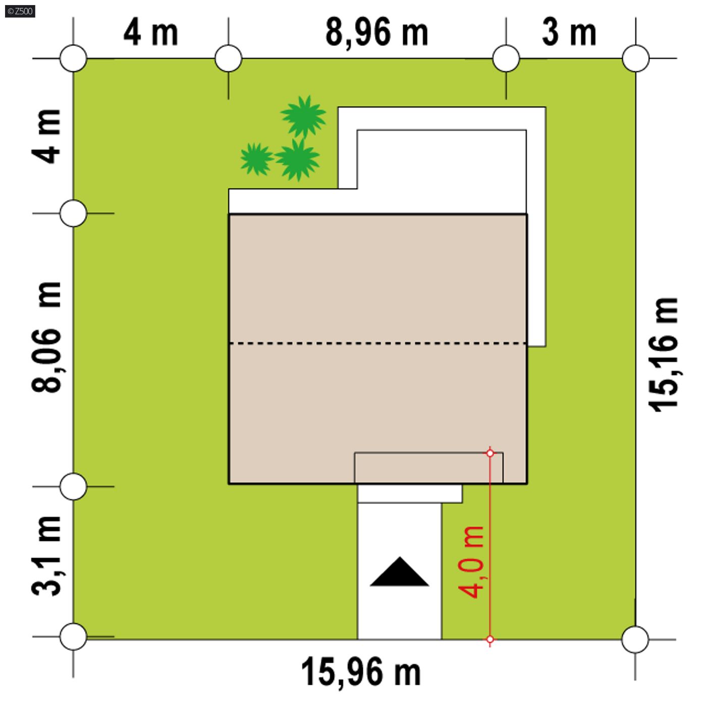 Home project  - mały domek z dechem 2 spadowym