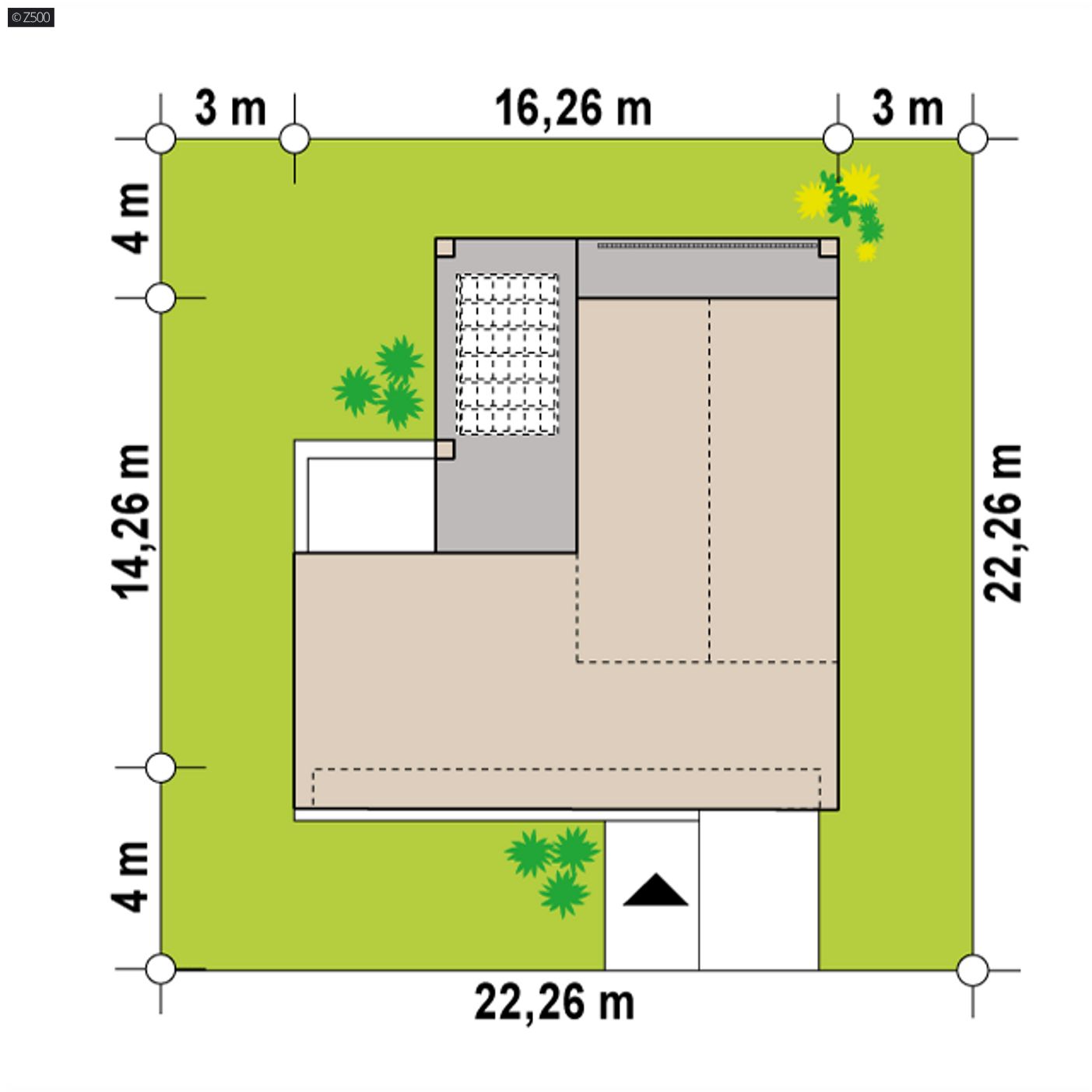 Gotowy projekt domu  - Nowoczesny dom z dużym tarasem i balkonem na piętrze oraz przestronnym salonem