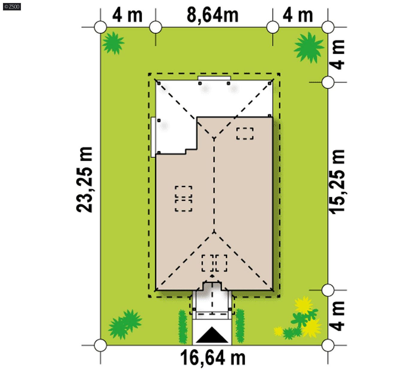 Mājas projekts  - Koka mājas projekts SIP paneļu tehnloģijā - Z16 35 +200 HB