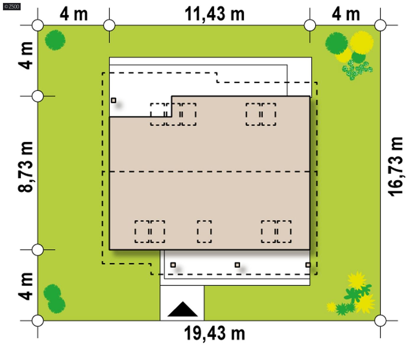 Mājas projekts  - Divstāvu mājas projekts SIP paneļu tehnloģijā - Z66 ZP HB
