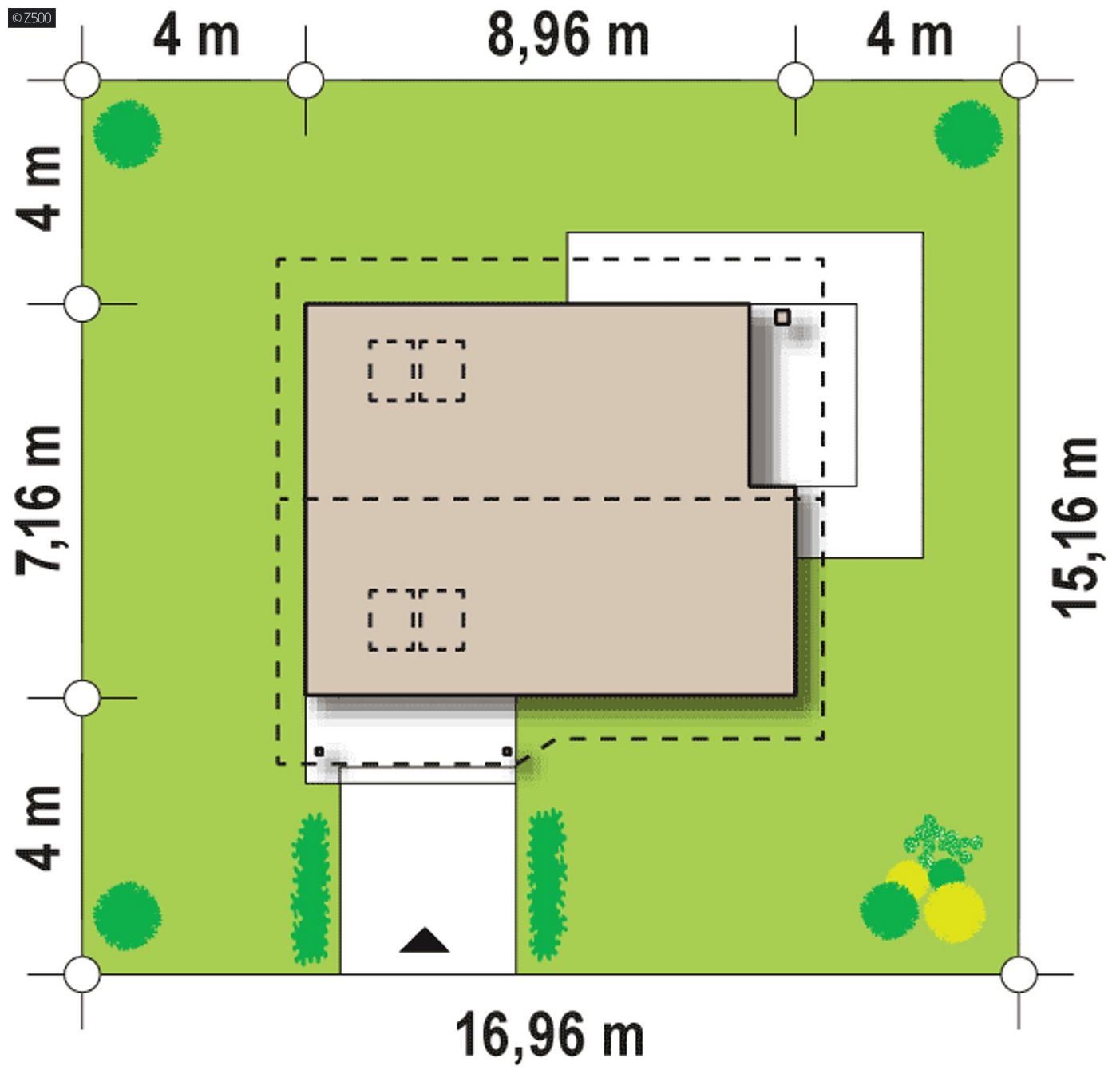Mājas projekts  - Divstāvu mājas projekts SIP paneļu tehnloģijā - Z71 HB
