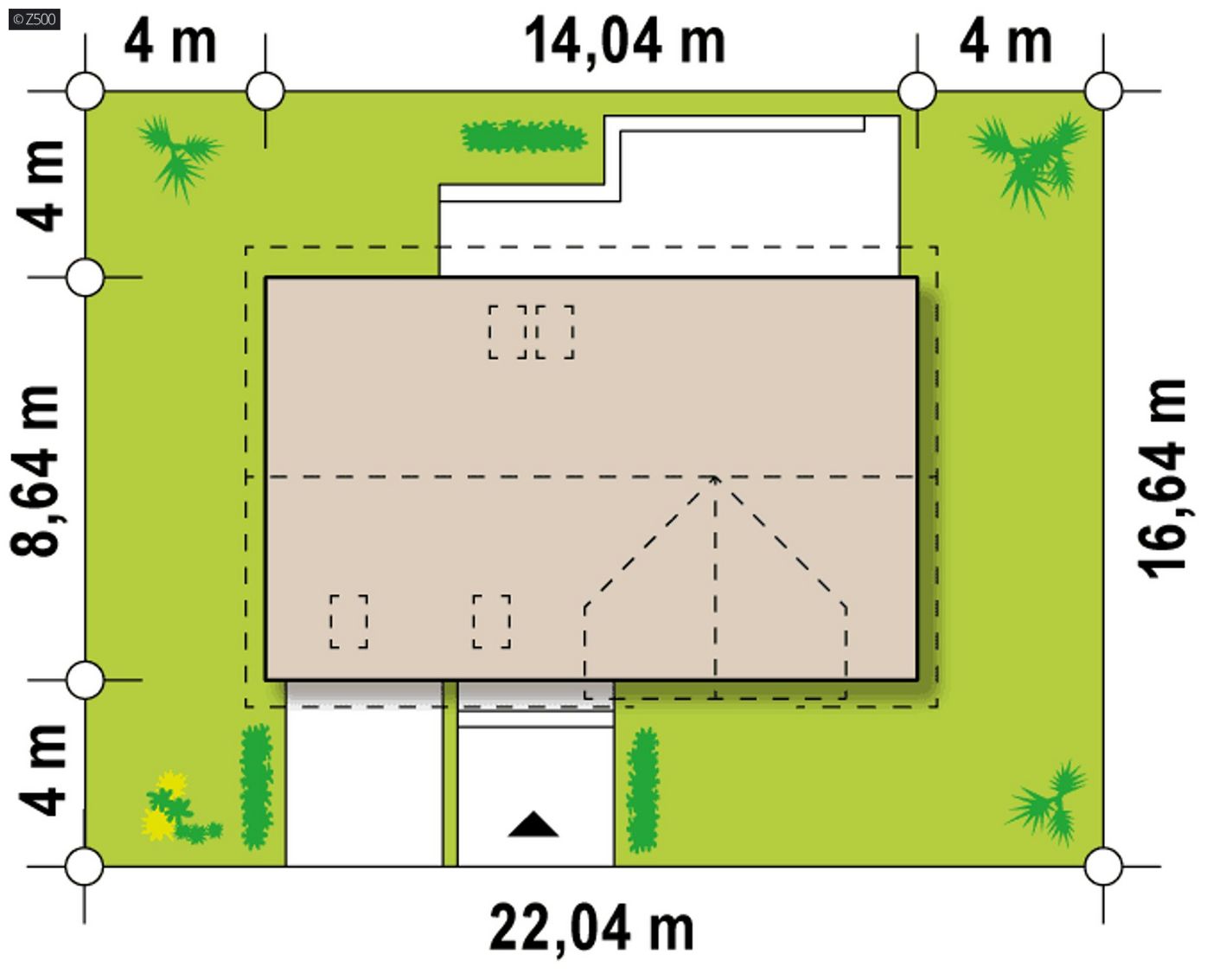 Mājas projekts  - Divstāvu mājas projekts ar garāžu  SIP paneļu tehnloģijā - Z122 HB