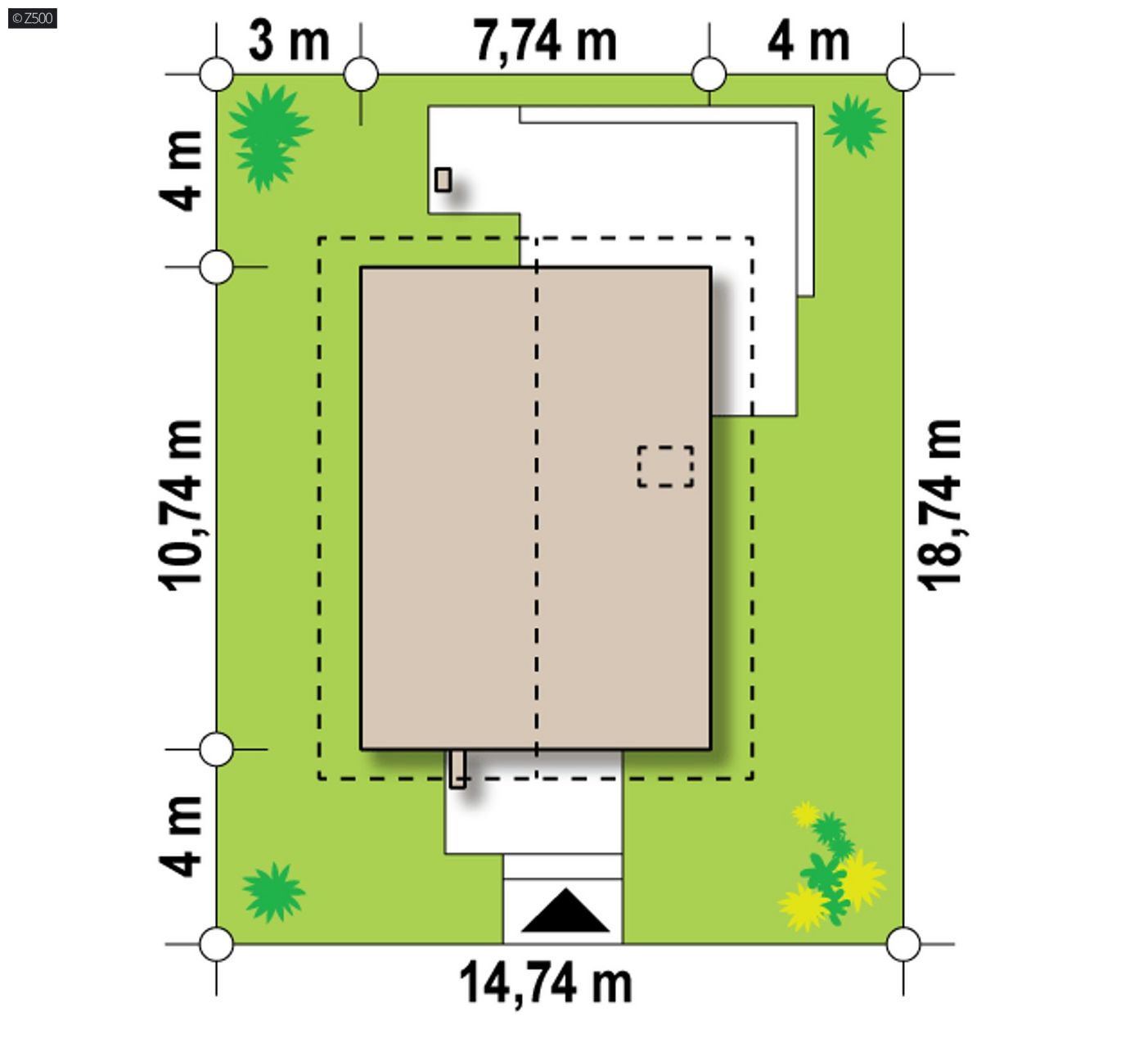 Mājas projekts  - Divstāvu mājas projekts SIP paneļu tehnloģijā - Z177 + HB