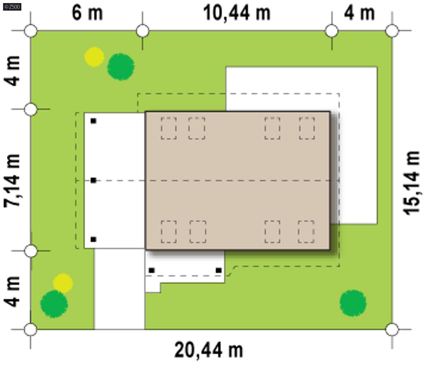Mājas projekts  - Divstāvu mājas projekts SIP paneļu tehnloģijā - Z216 + HB