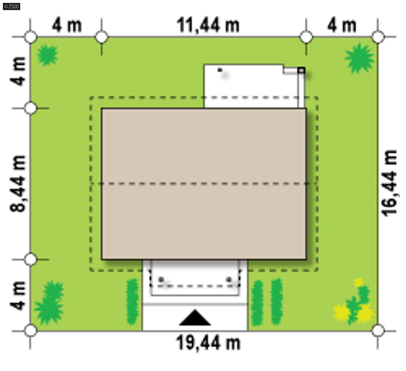 Mājas projekts  - Vienstāva mājas projekts SIP paneļu tehnloģijā - Z253 HB