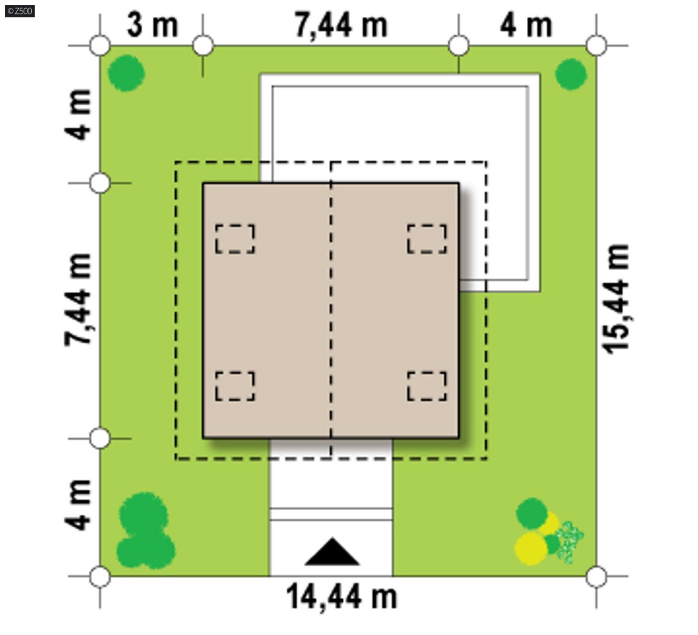 Mājas projekts  - Divstāvu mājas projekts SIP paneļu tehnloģijā- Z264 HB