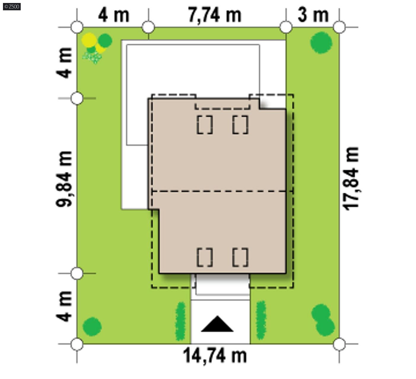 Mājas projekts  - Divstāvu mājas projekts SIP paneļu tehnloģijā - Z290 HB
