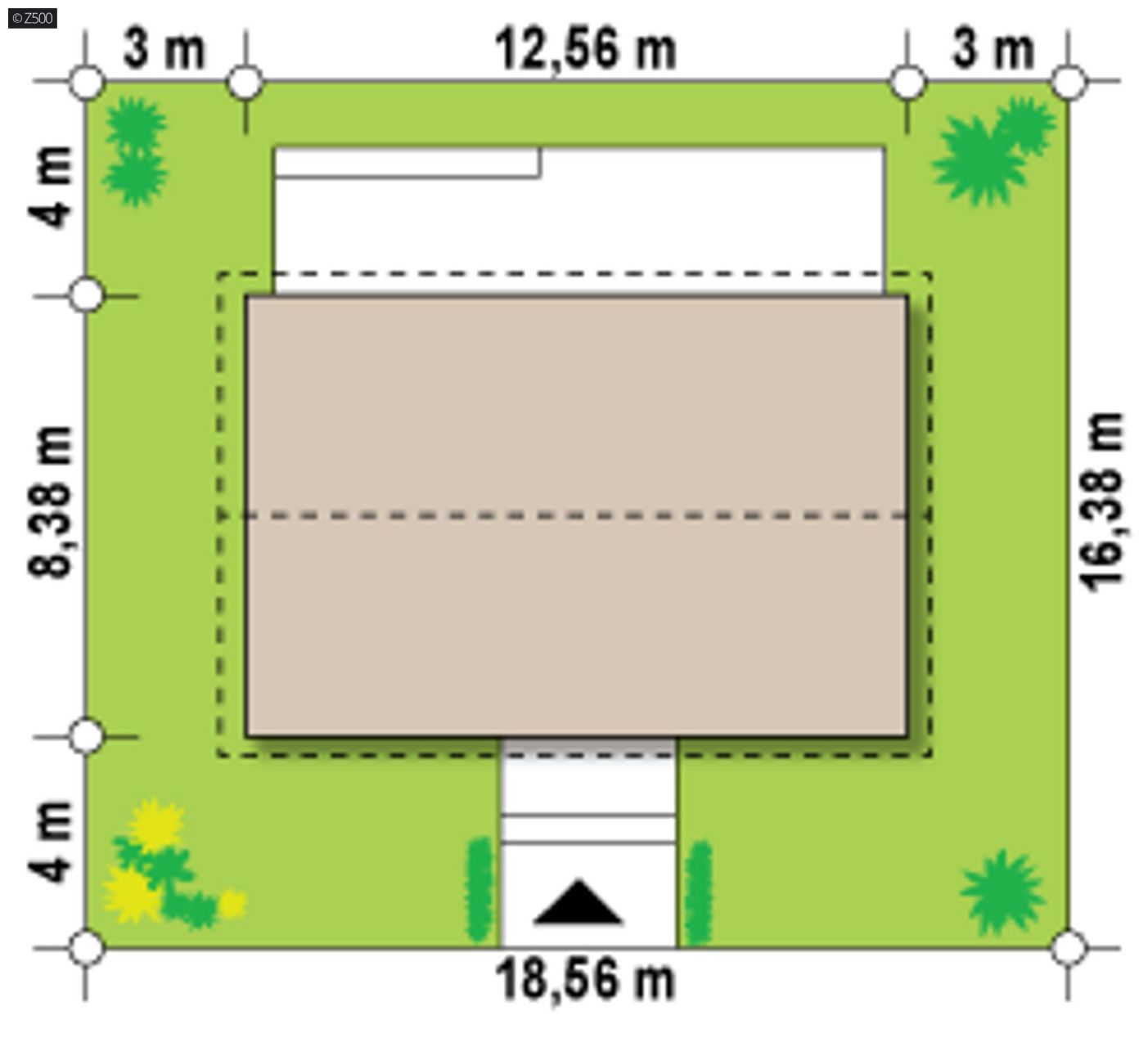 Mājas projekts  - Vienstāva mājas projekts SIP paneļu tehnloģijā - Z313 HB