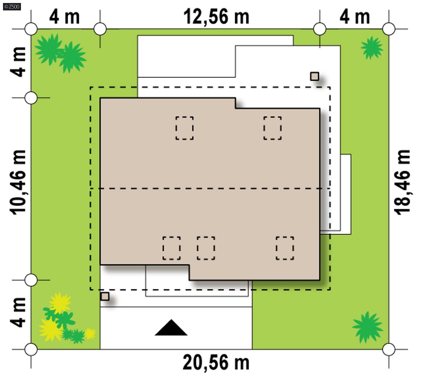 Mājas projekts  - Divstāvu mājas projekts SIP paneļu tehnloģijā - Z316 p HB