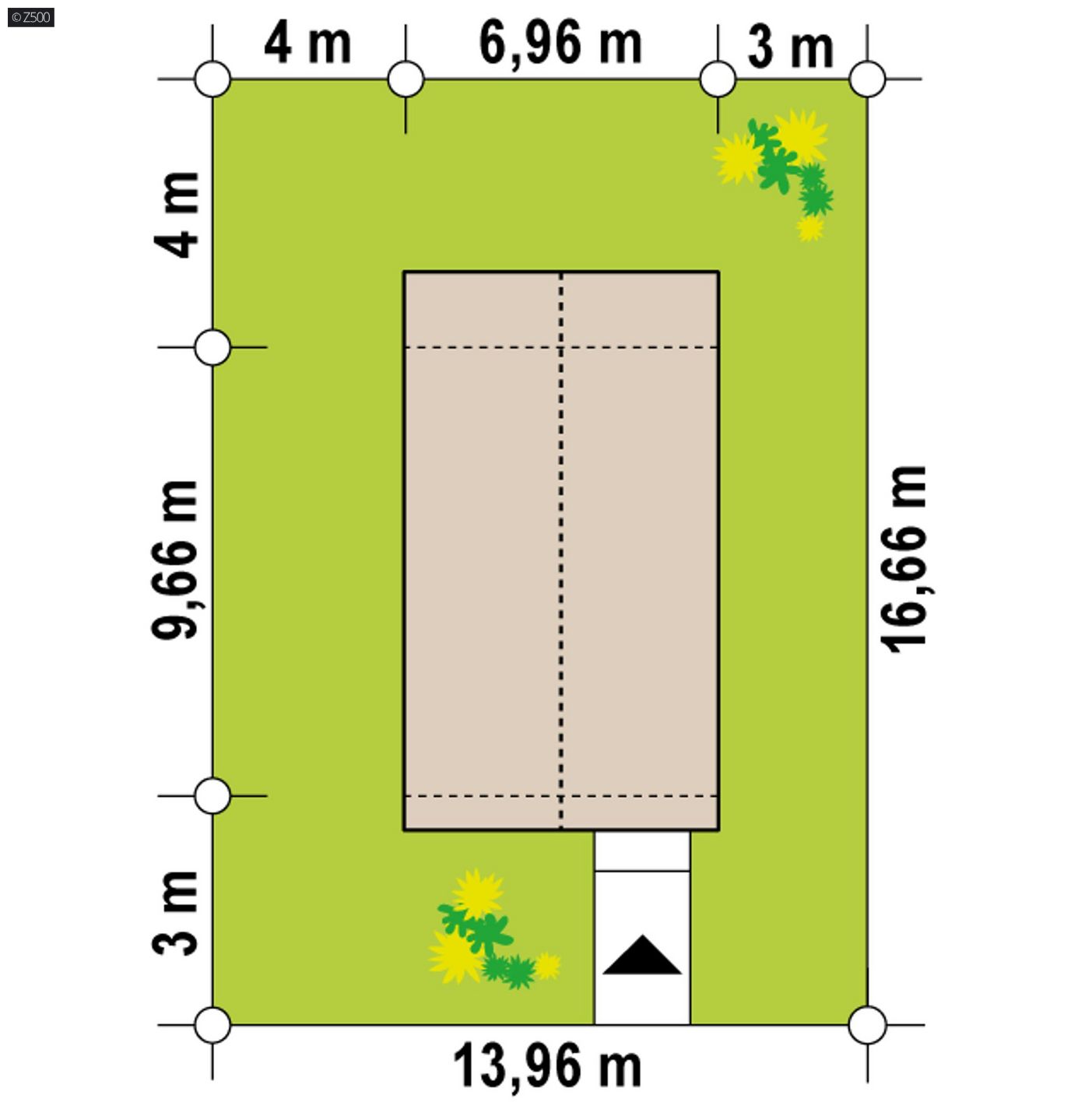 Mājas projekts  - Vienstāva mājas projekts - Z389