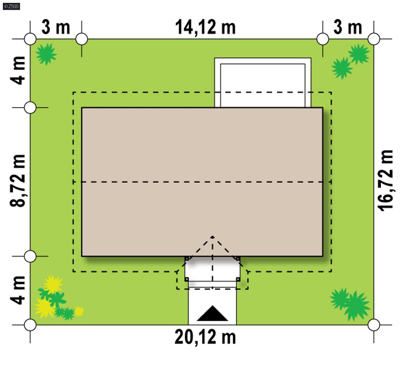 Mājas projekts  - Vienstāva mājas projekts SIP paneļu tehnloģijā - Z369 HB