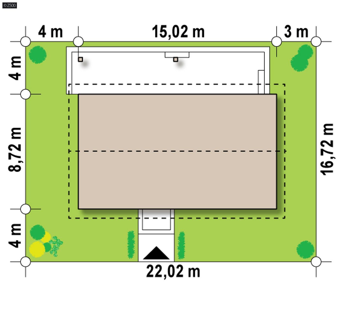 Mājas projekts  - Vienstāva mājas projekts SIP paneļu tehnloģijā - Z376 HB
