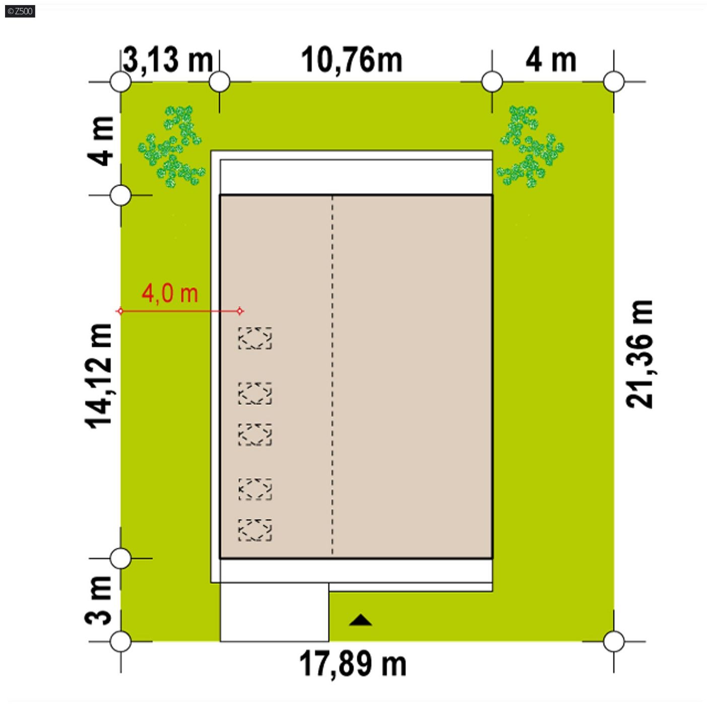 Mājas projekts  - Divstāvu mājas projekts - Z445