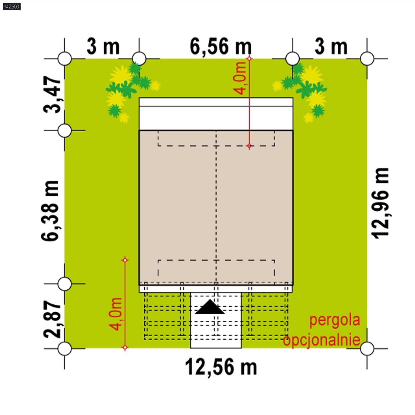 Mājas projekts  - Divstāvu mājas projekts - Z448