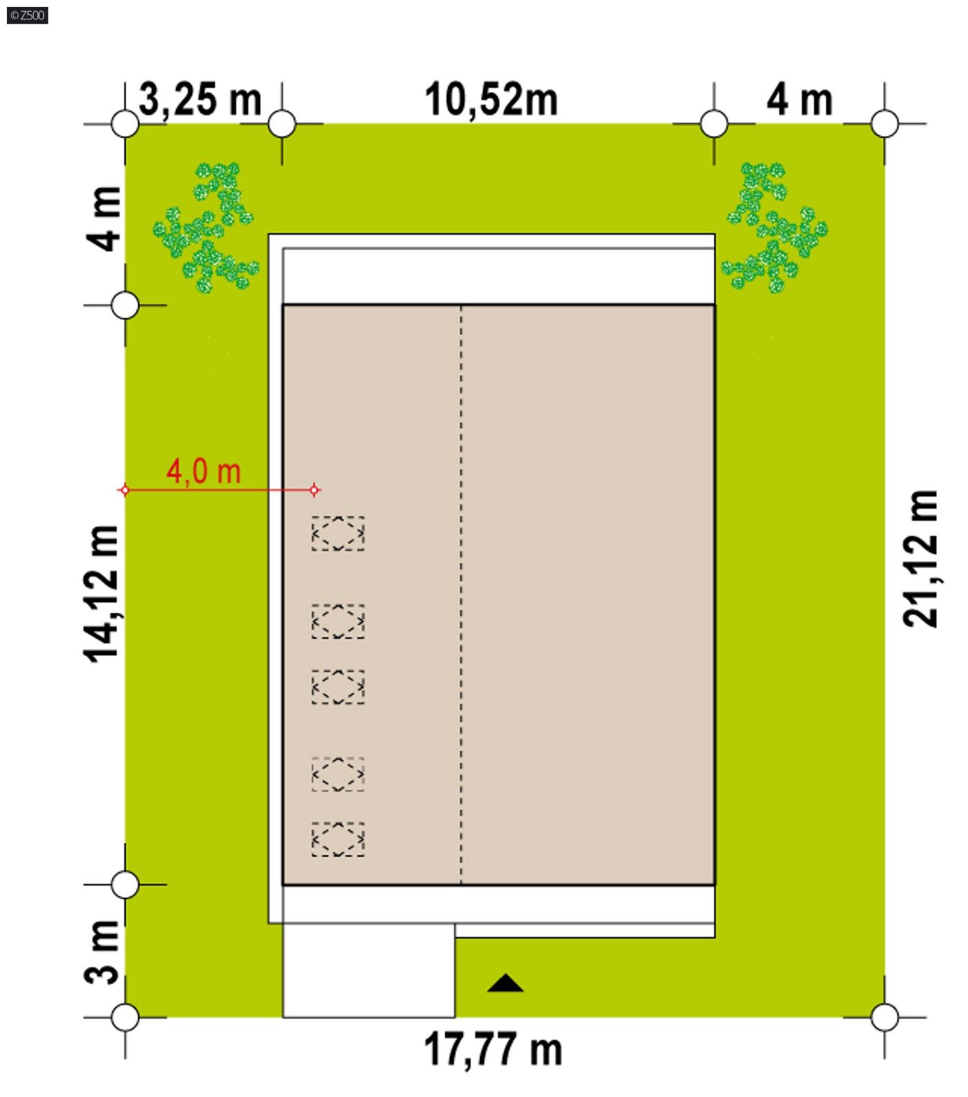 Mājas projekts  - Divstāvu mājas projekts - Z445 D