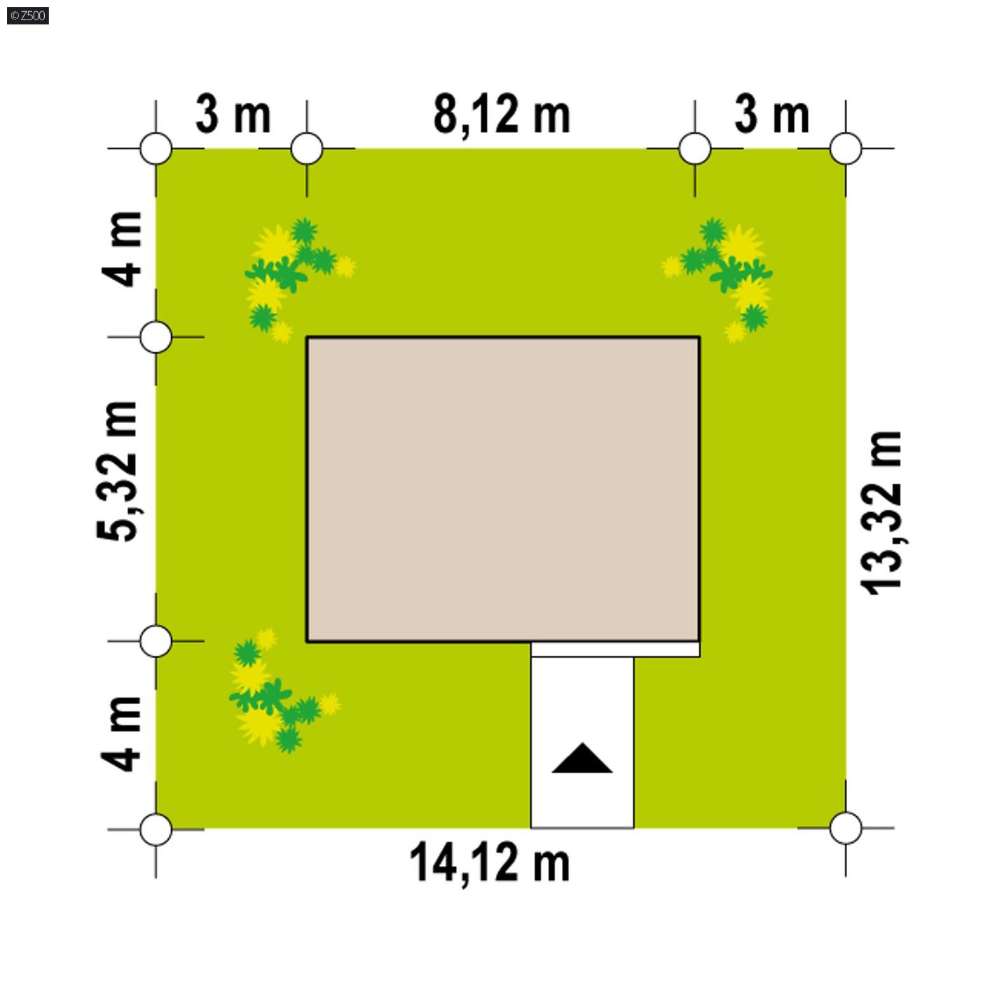 Mājas projekts  - Vienstāva mājas projekts - Z452