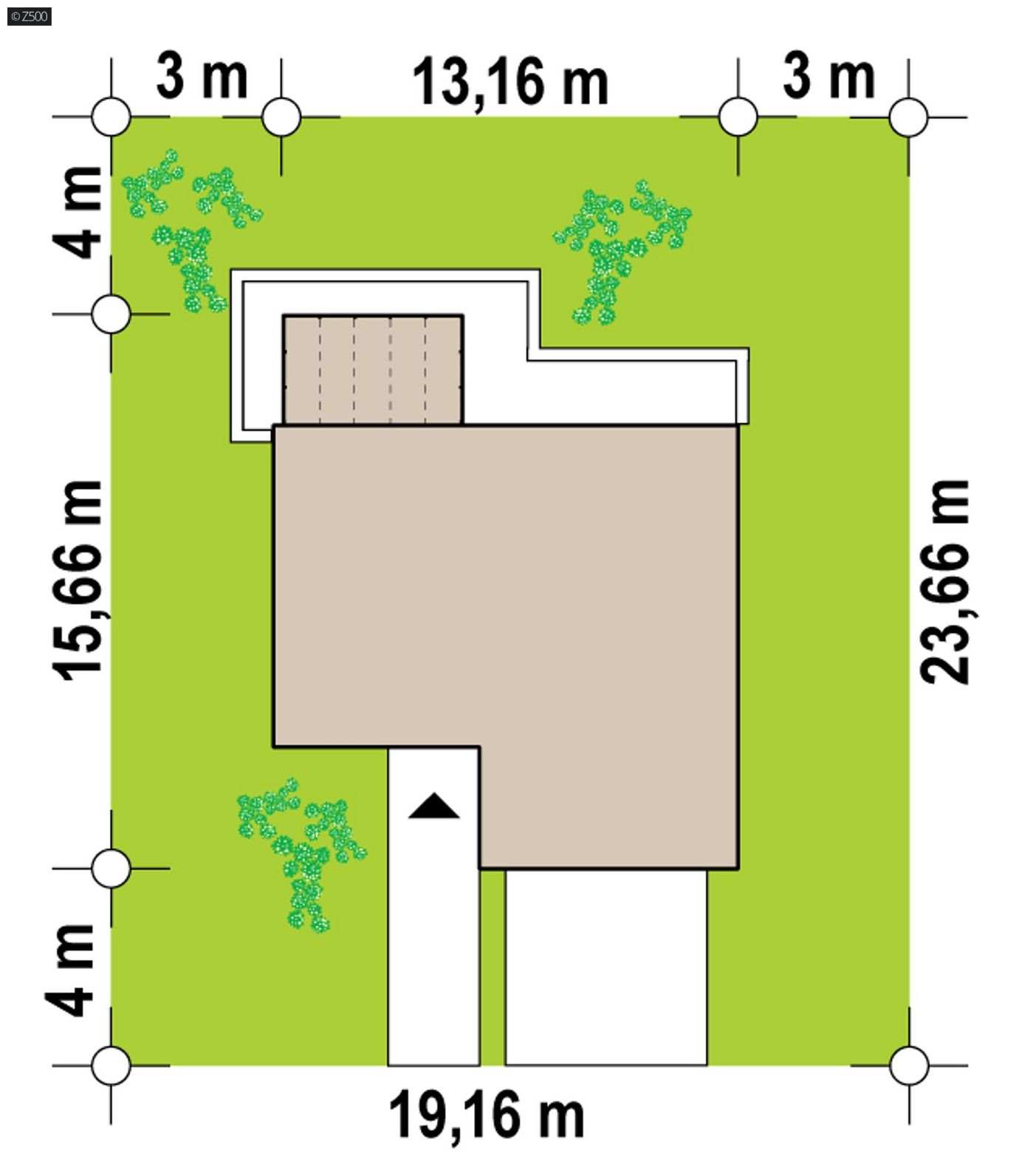 Mājas projekts  - Divstāvu mājas projekts - Z450 D