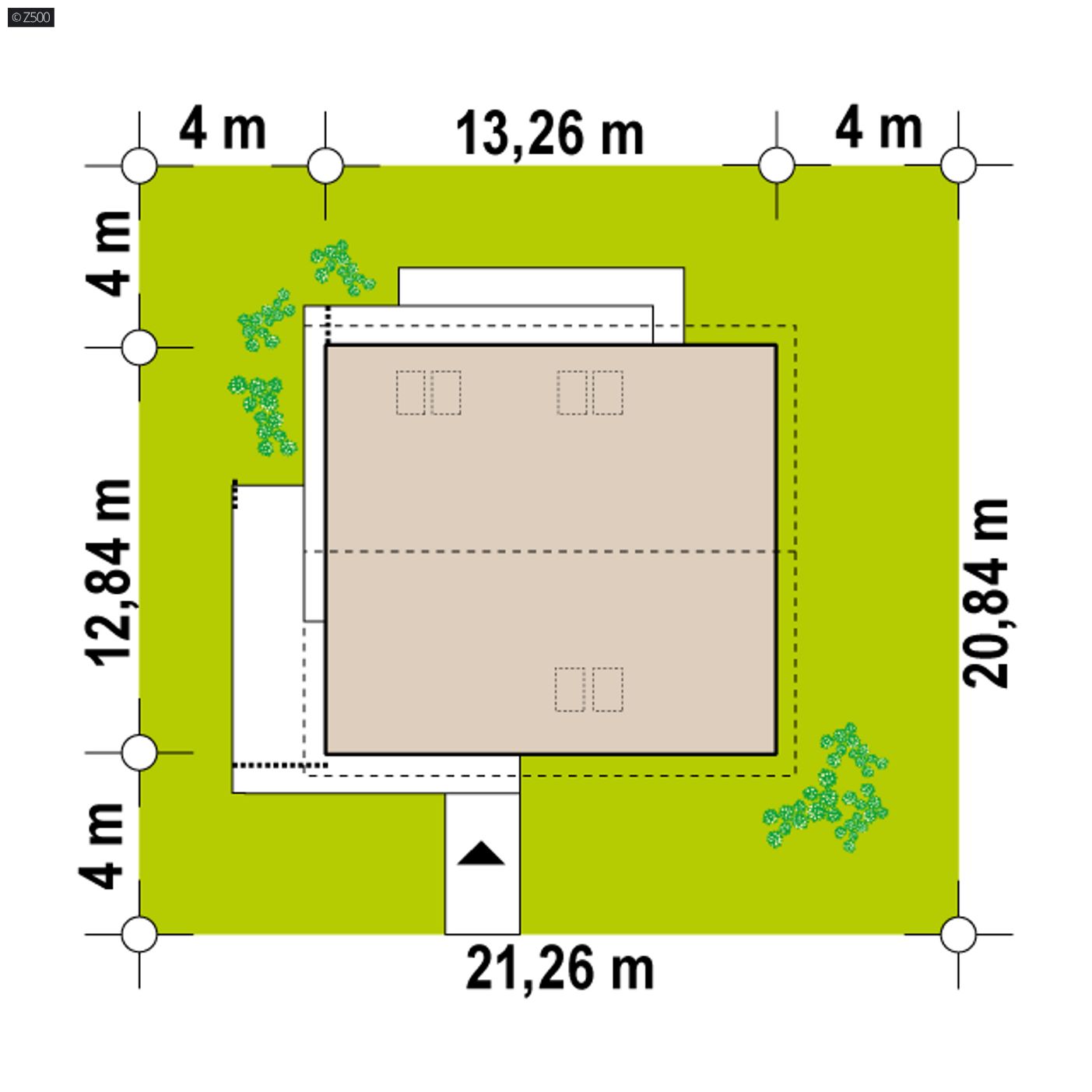 Home project  - Parterowy dom o powierzchni ok 110m2, 3 sypialniami oraz z opcją poddasza.
