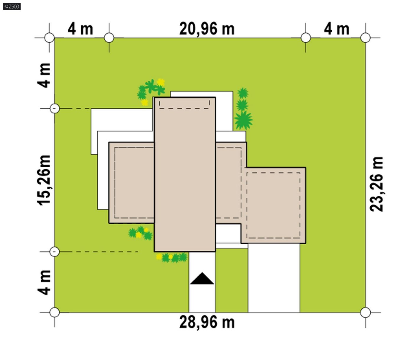 Mājas projekts  - Moderns mūsdienu mājas projekts - Zx163