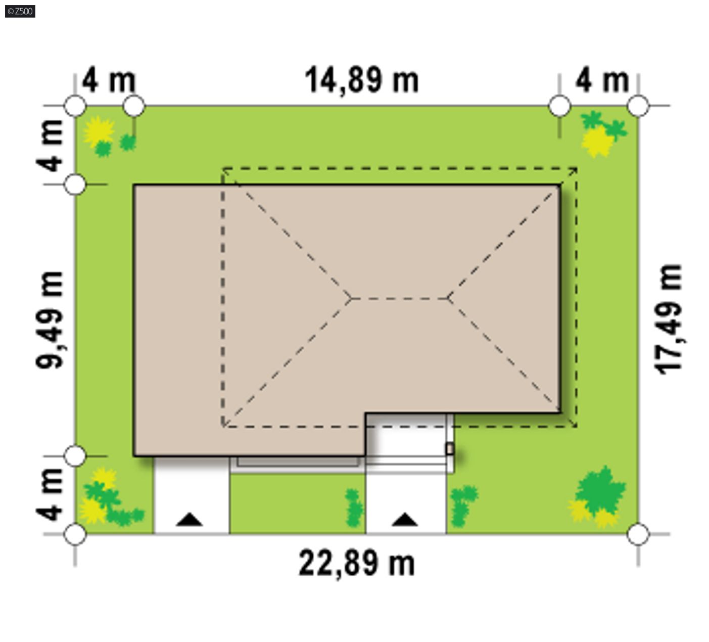 Gotowy projekt domu  - Współczesny i wygodny dom piętrowy o prostej bryle z tarasem nad garażem.