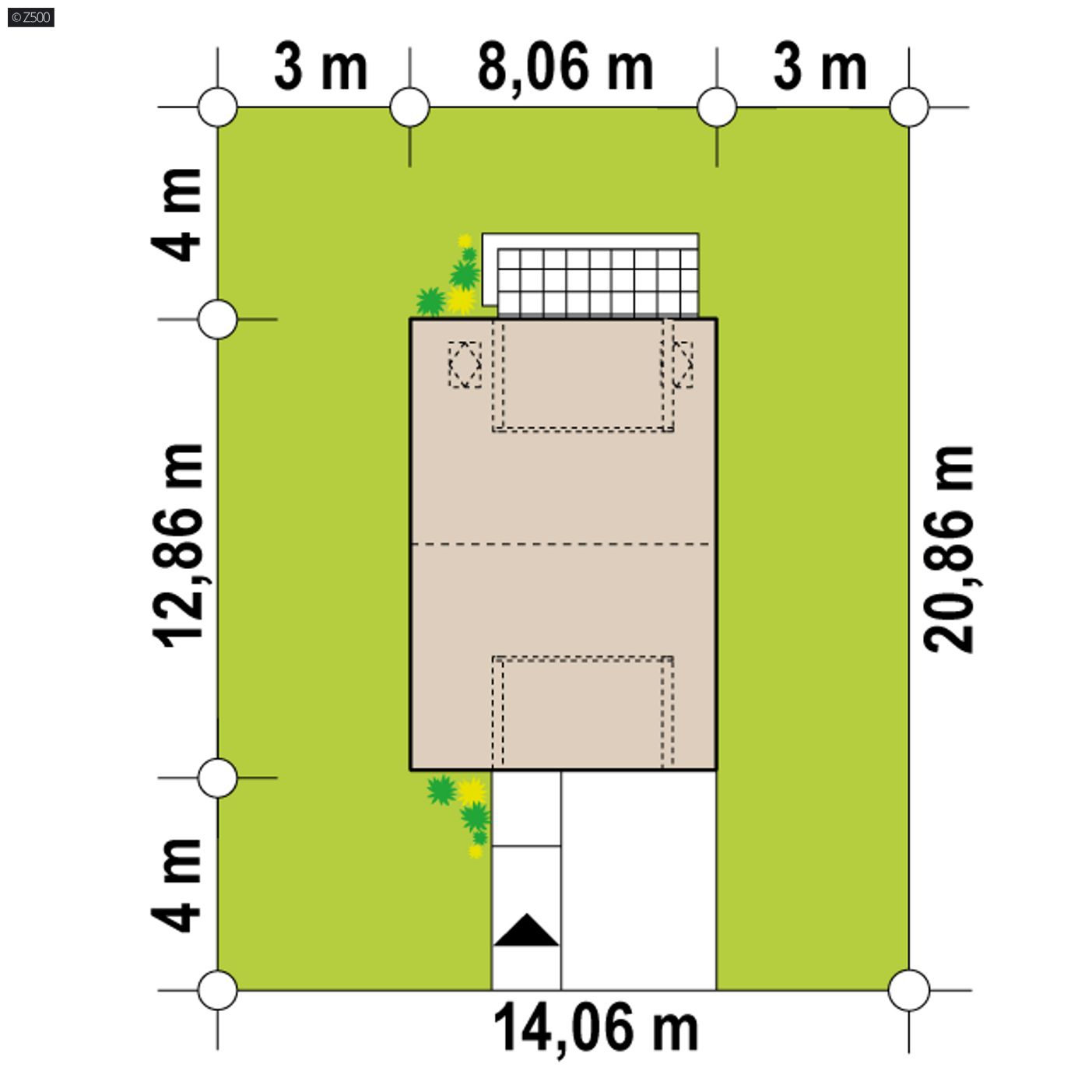 Home project  - Współczesny bliźniak do 110 m2 na wąską działkę.
