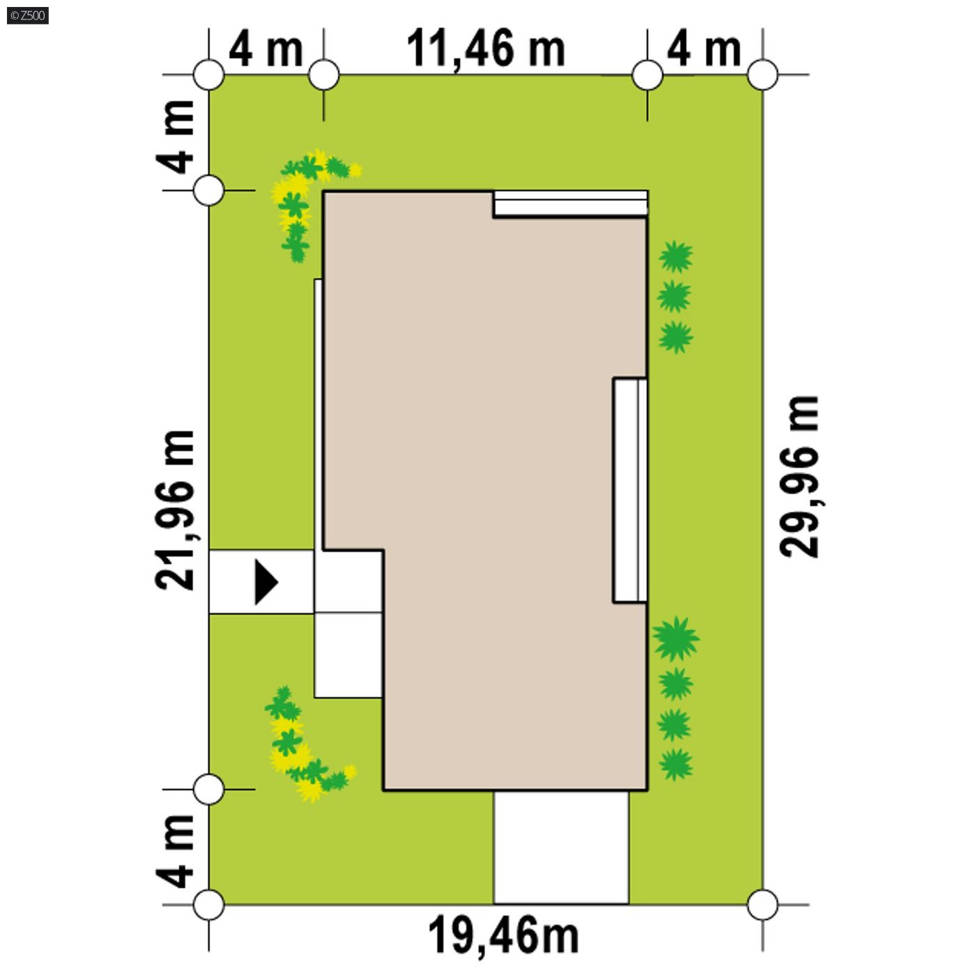 Mājas projekts  - Mūsdienīgs vienstāvu ģimenes mājas projekts  -  Zx88