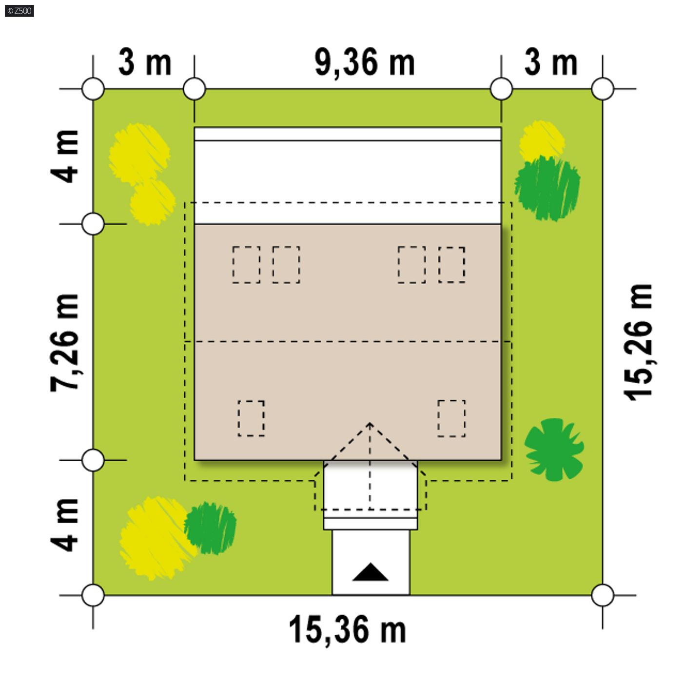 Gotowy projekt domu  - Mały dom, tani i łatwy w budowie, idealny także na małą działkę