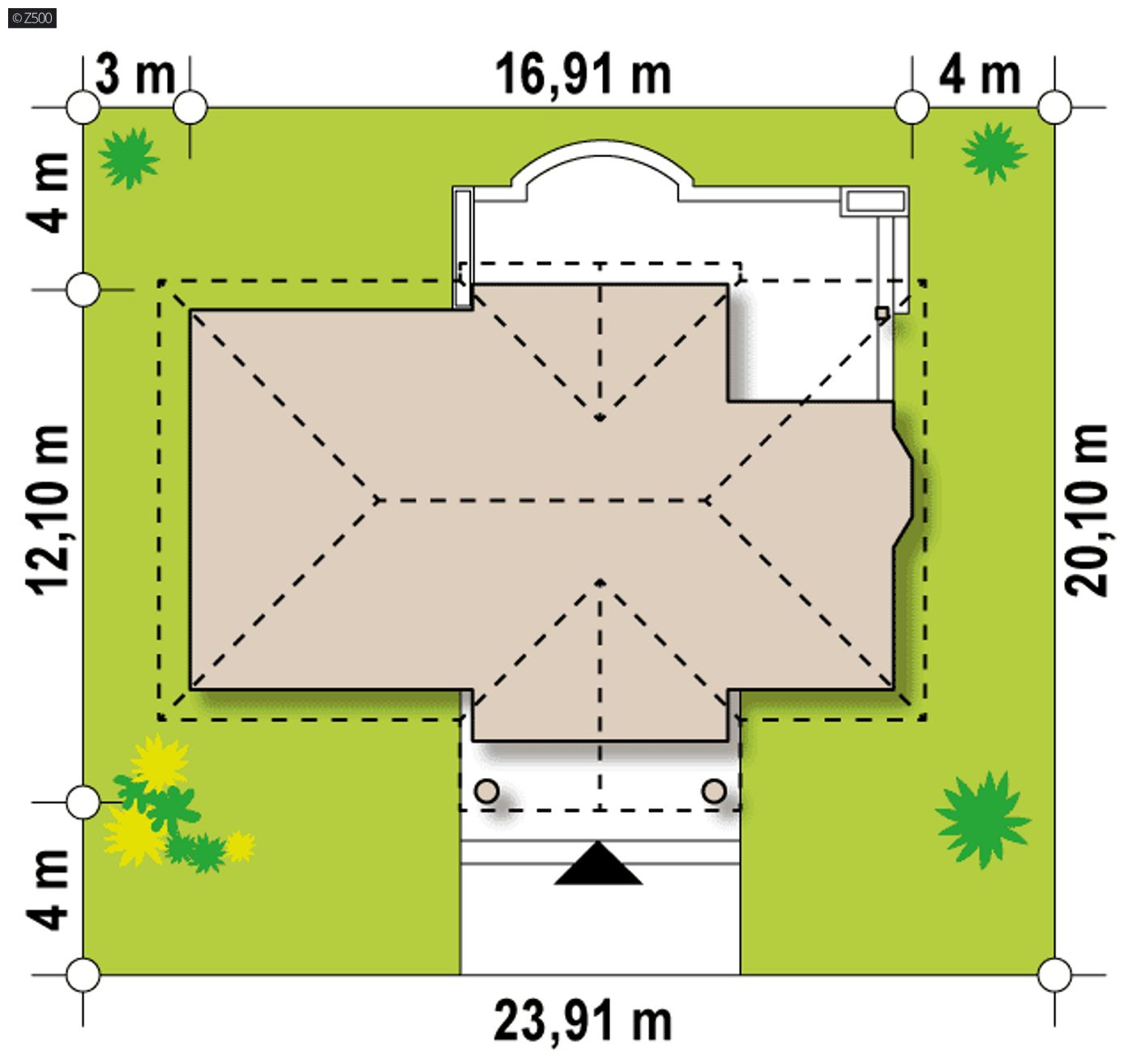 Home project  - powiększony/wydłużony oraz częściowo podpiwniczony