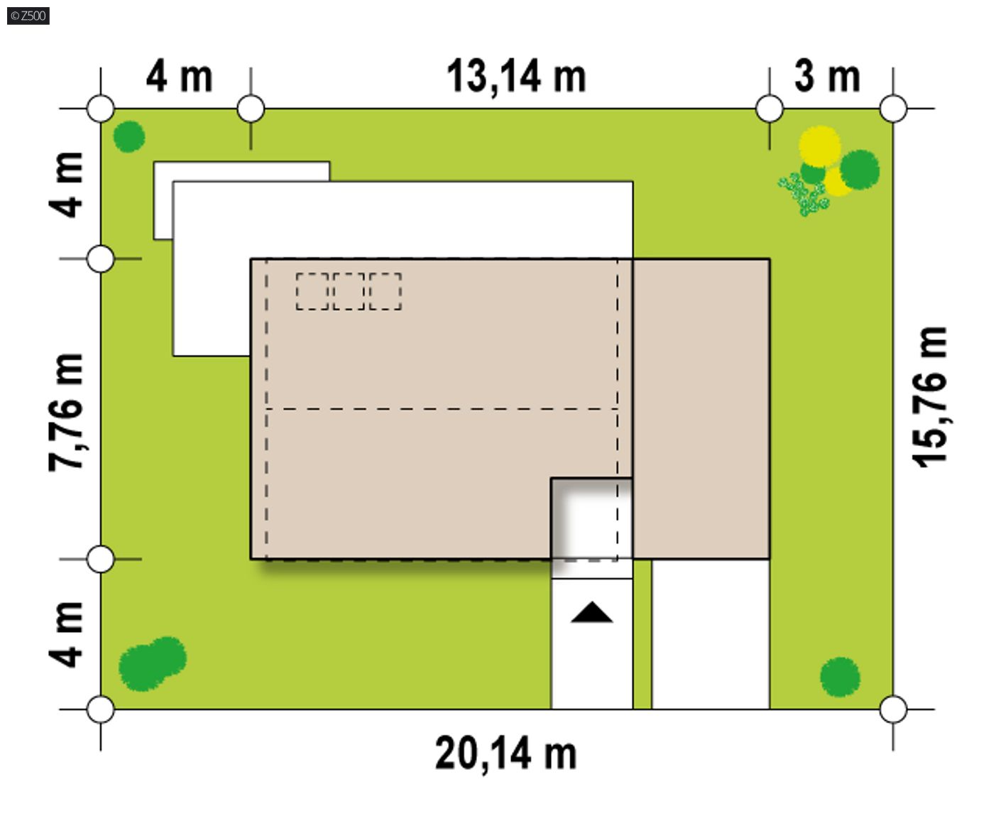 Home project  - Wersja z garażem po prawej stronie