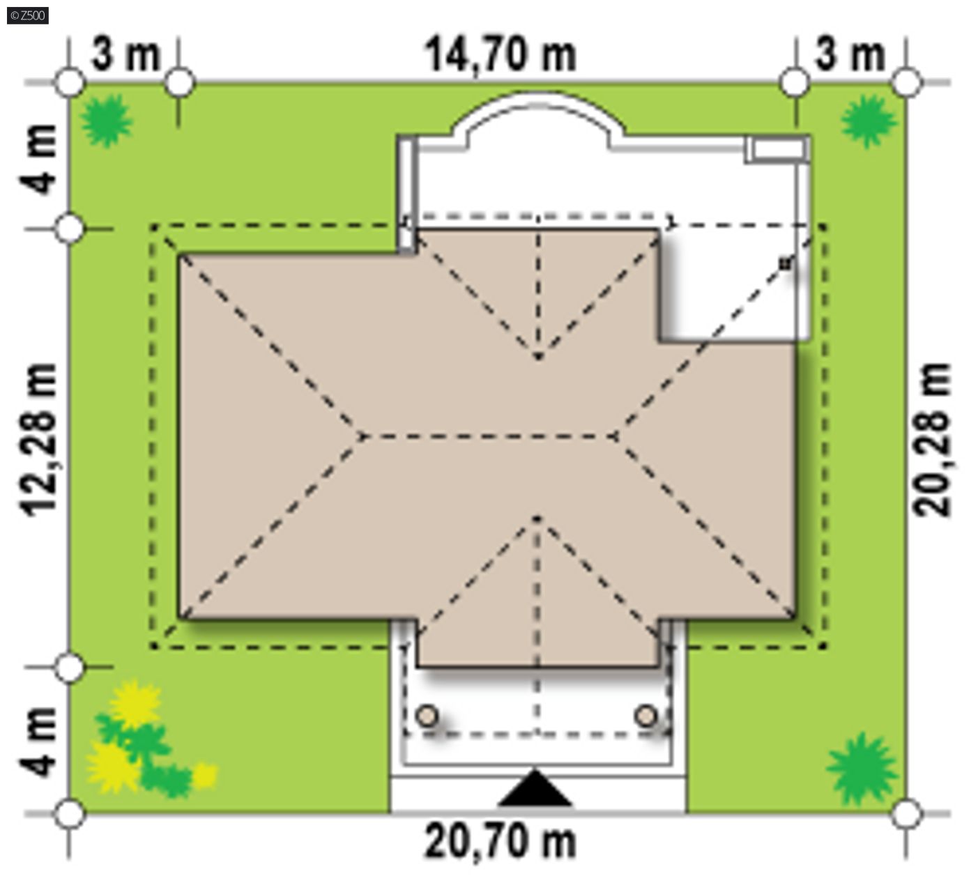 Home project  - wersja szkieletowa, powiększona od frontu