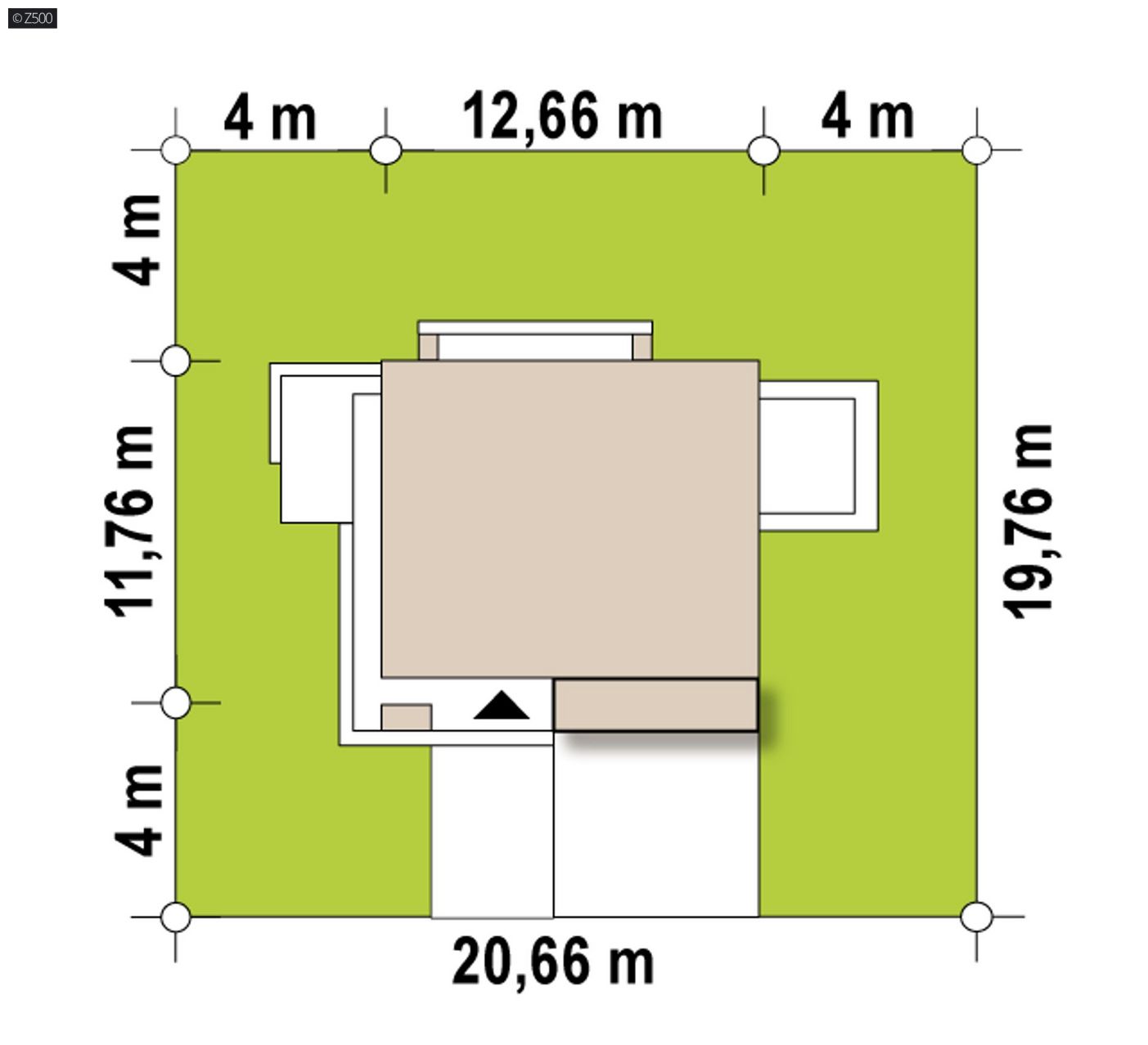 Mājas projekts  - Mūsdienīgs šķūņa tipa divstāvu mājas projekts  - Z416
