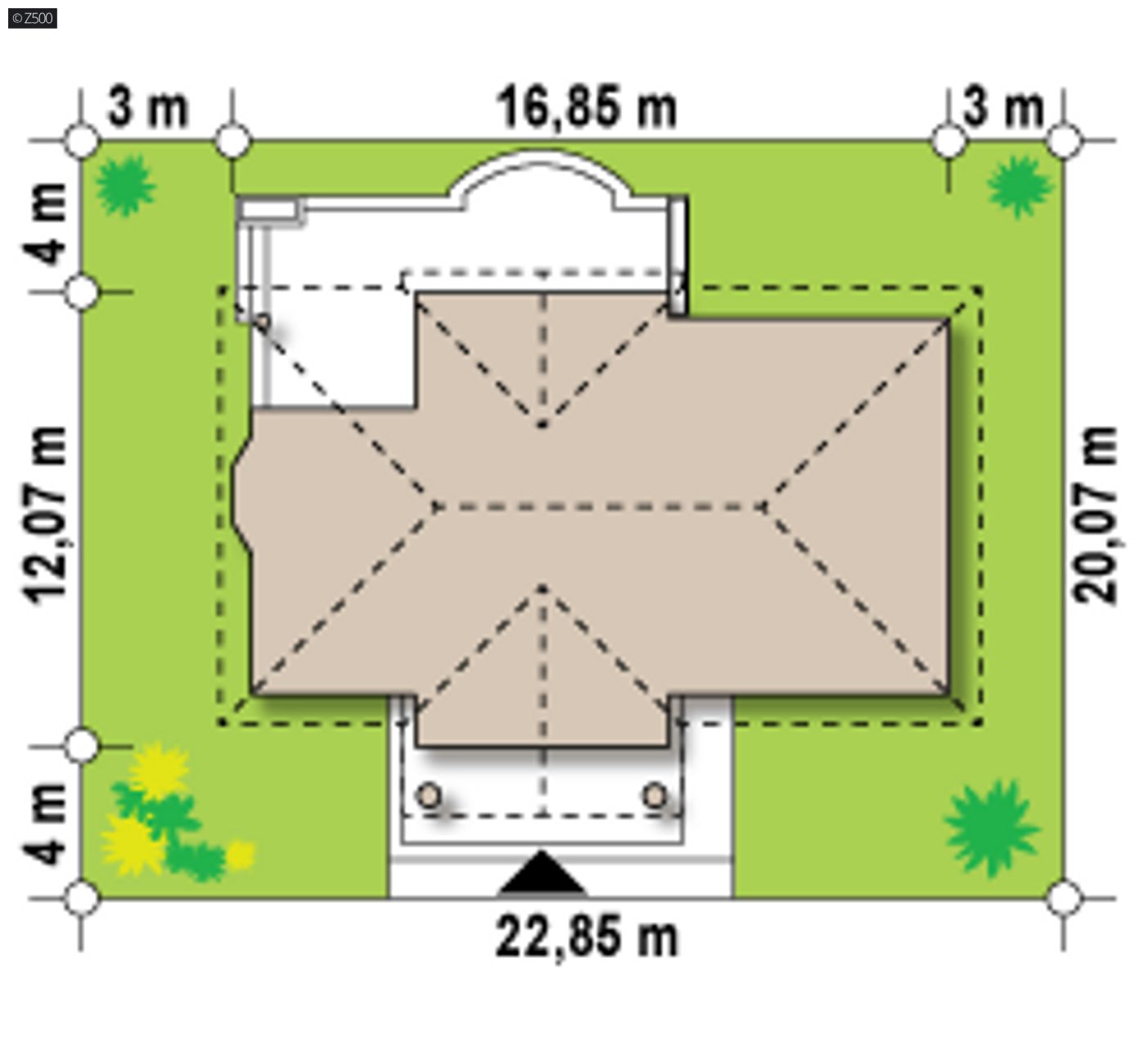 Home project  - Odbicie lustrzane powiększone z wykuszem w jadalni.