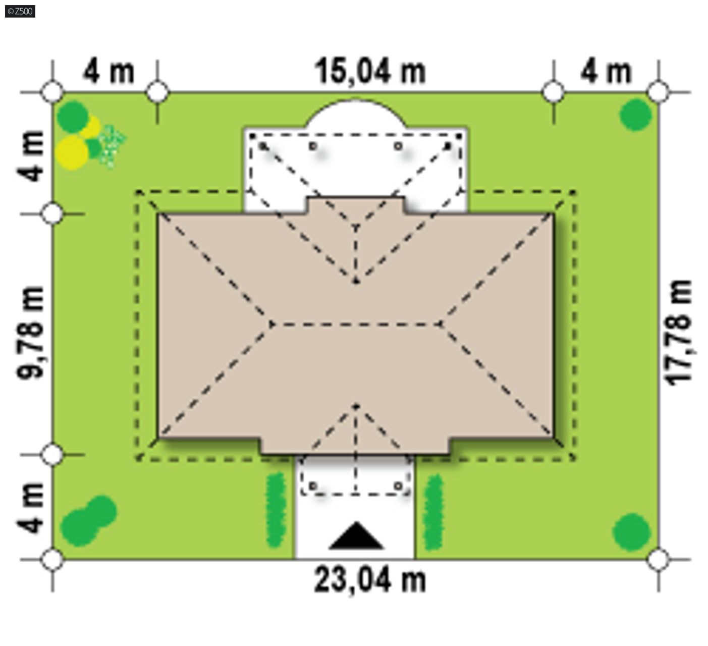 Home project  - z kątem dachu 35*, poddasze użytkowe
