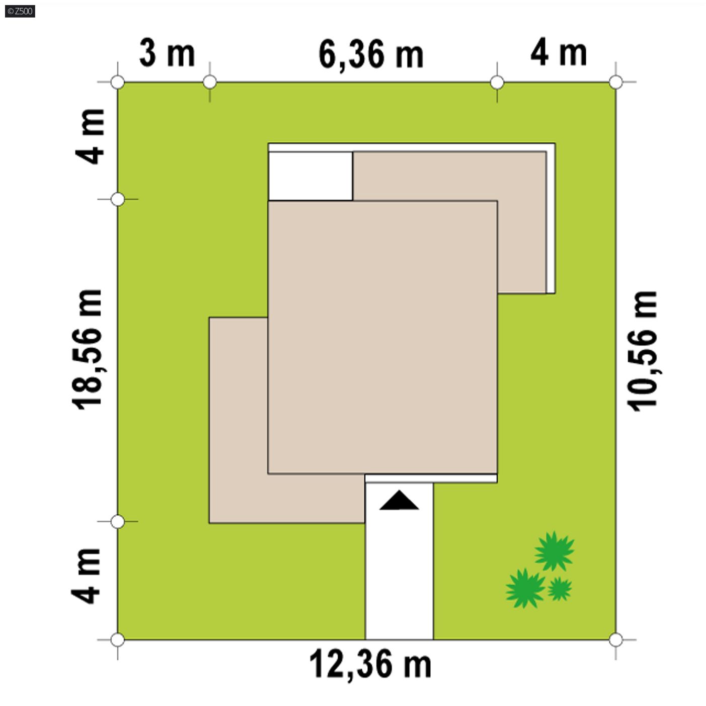 Home project  - Piętrowy dom z płaskim dachem, 4 pokojami, master bedroom oraz garażem