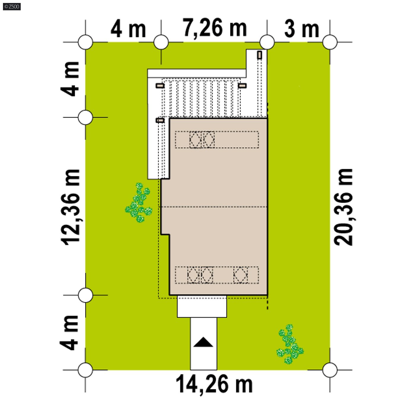 Home project  - Tradycyjny bliźniak o powierzchni 108m2 z gabinetem na parterze i 3 sypialniami.